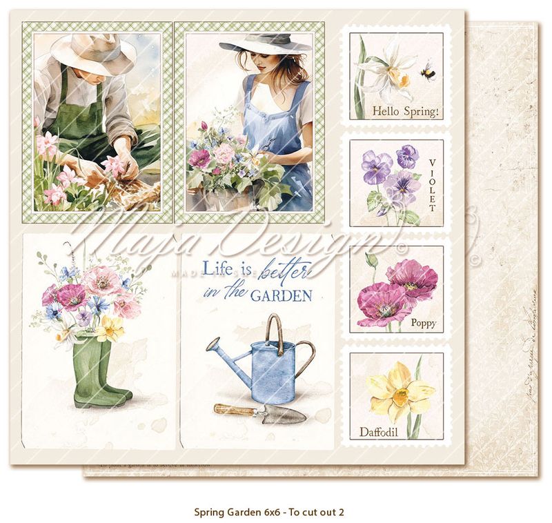 Maja Design - 1427 - Spring Garden - 6x6 Paper Pack