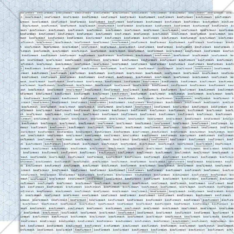 Papirdesign - 12x12 - PD 1304 - Fryd og glede - Konfirmasjonsfesten