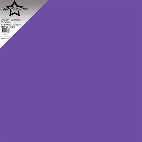 Paper Favourites - 12x12 - Smooth Cardstock - 525 - Eternal Purple - 10 pk