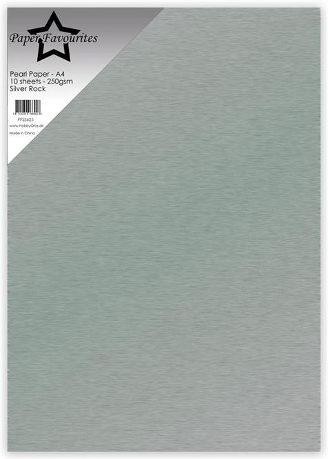 Hovedbilde Paper Favourites - A4 - Pearl Paper - 425 - Silver Rock - 10pk