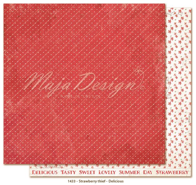 Maja Design - 1444 - Strawberry thief - 12x12 Paper Pack - inkl monochromes