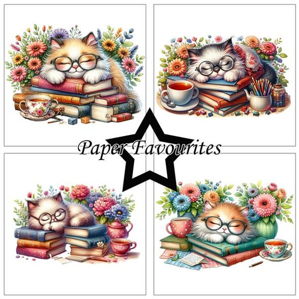 Paper Favourites - 6x6 Paper Pad - PF296 - Sleeping Cats