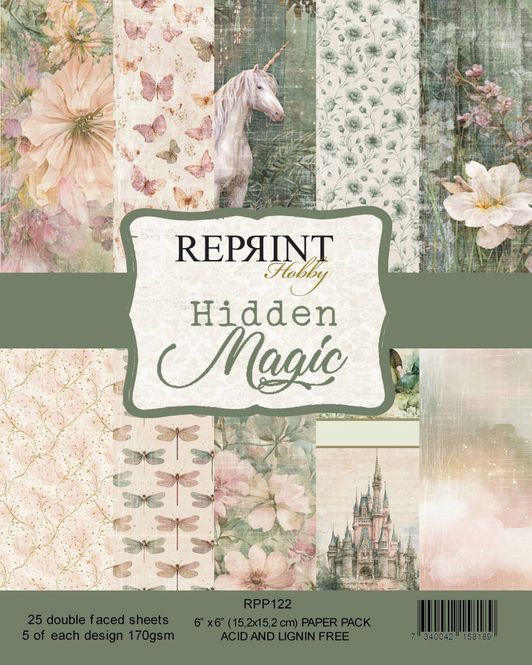 Hovedbilde Reprint - 6x6 - RPP122 - Hidden Magic - Paper Pack