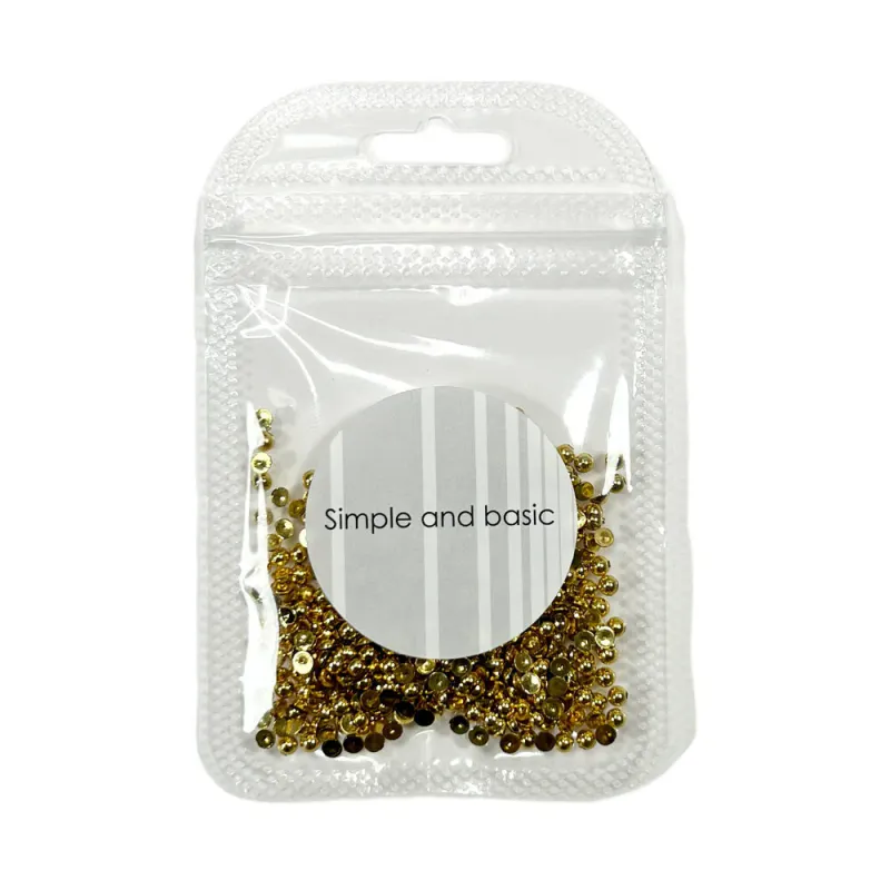Simple and Basic - SBA532 - Halvperler - 3mm - Polished Gold