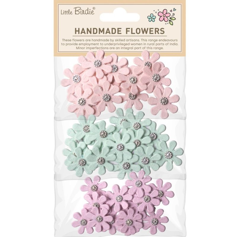 Little Birdie - Handmade Flowers - Luna - Fairy Garden - 45 stk