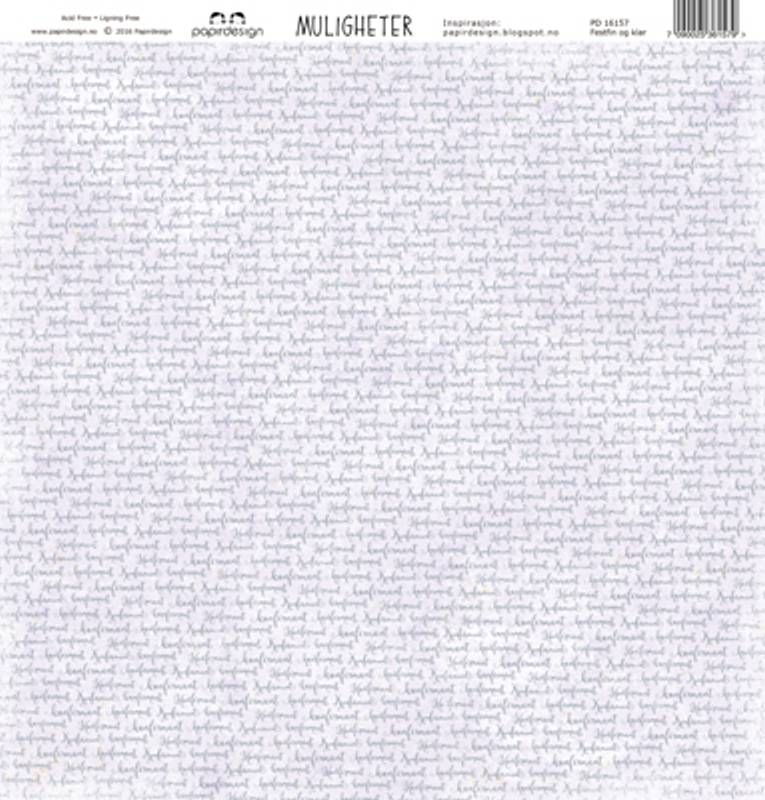 Papirdesign - PD16157 - Muligheter - Festfin og klar