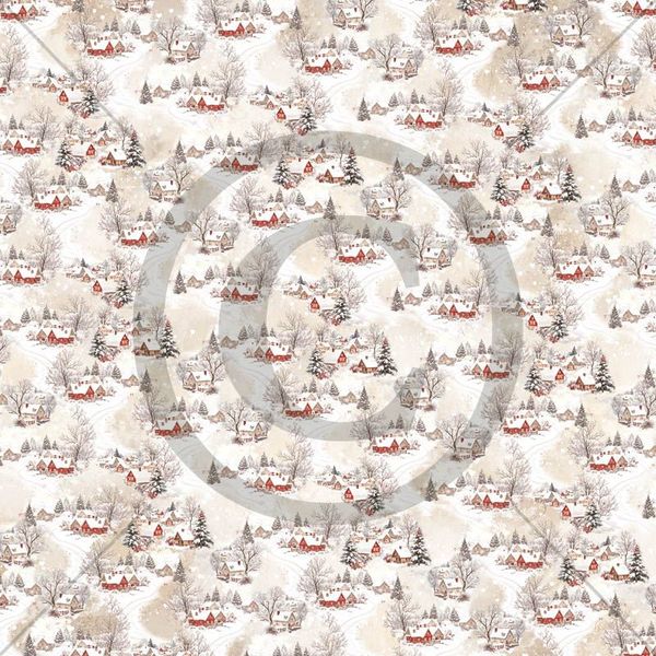 Papirdesign - 12x12 - PD 1551 - Julekveld - Juleby