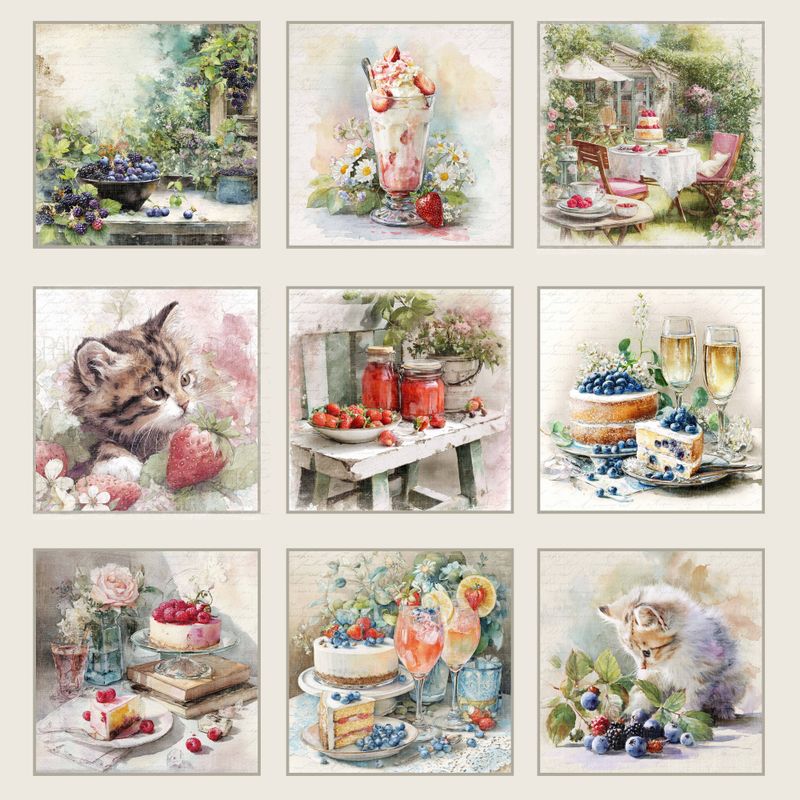 Reprint - 12x12 - RP0754 - Summer Garden - Tags Summer Garden