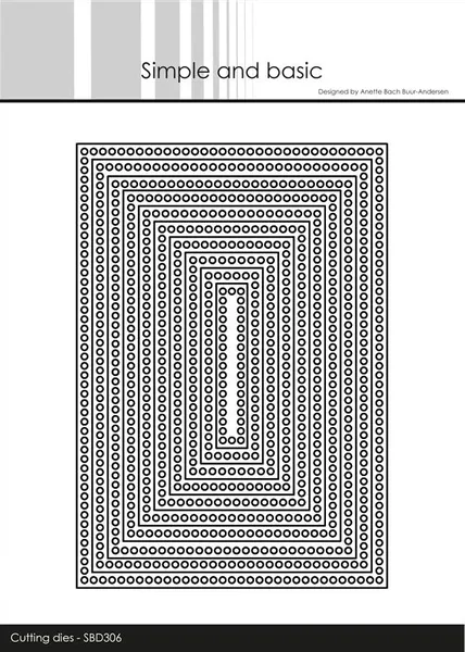 Simple and basic - Dies - SBD306 - Circle Edges - Rectangle - A6
