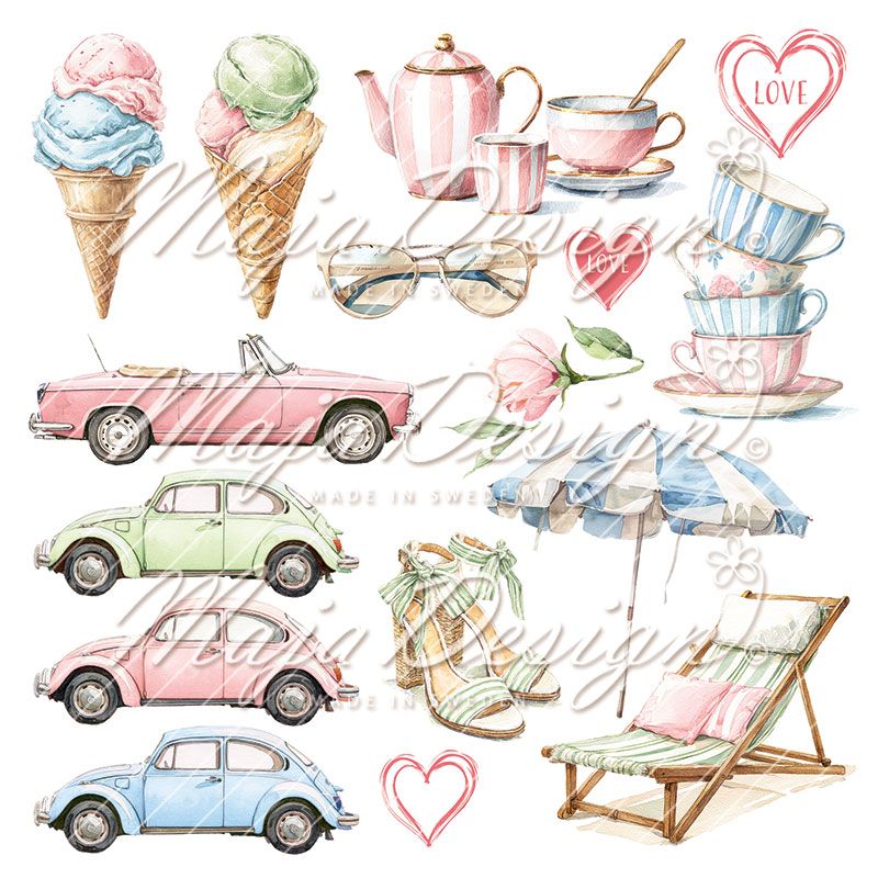 Maja Design - 1509 - Summer Feeling - 6x6 Paper Pack