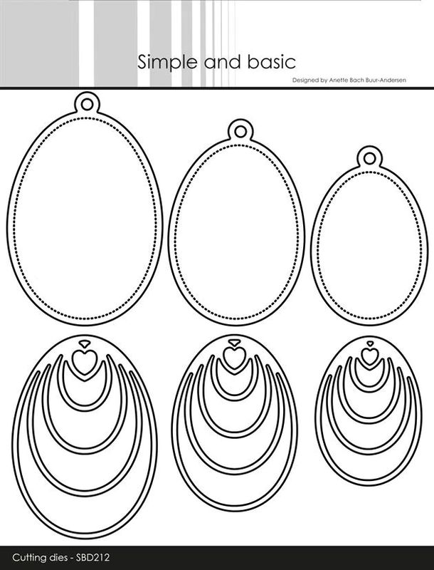 Simple and basic - Dies - SBD212 - Easter Eggs