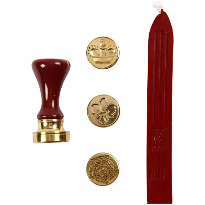 Hovedbilde Manuscript - Heritage Seal Set - Crown, French Lily, Flower