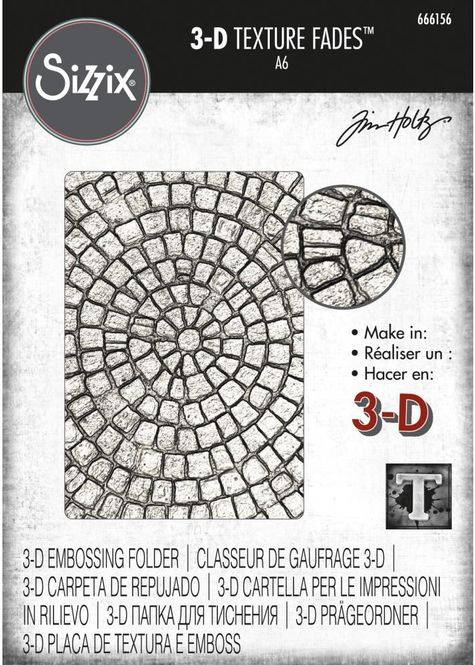 Hovedbilde Sizzix - 666156 - 3-D Texture Fades - A6 - Mosaic