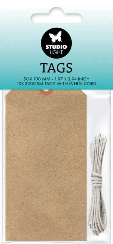 Studio Light - Essentials Tags - 50 x 100 mm - 10 pk
