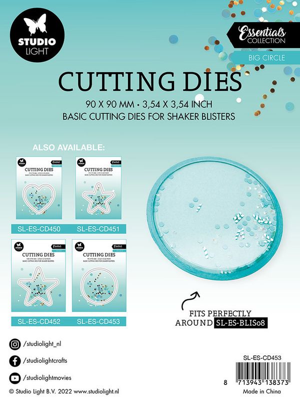 Studio Light - Dies - CD453 - Essentials - Big Circle (shaker)