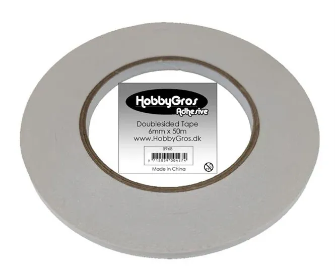 Hovedbilde Hobbygros - Doublesided tape -  6 mm x 50 m