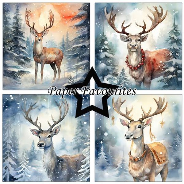 Paper Favourites - 6x6 Paper Pad - PF500 - Christmas Stag