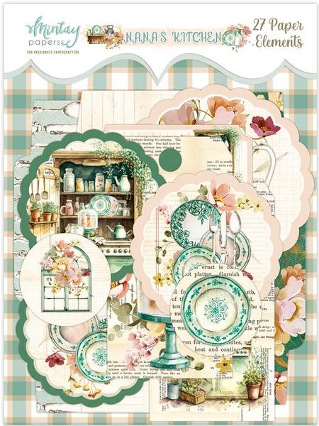 Mintay - NAN - Nana's Kitchen - Paper Elements - 27 pcs