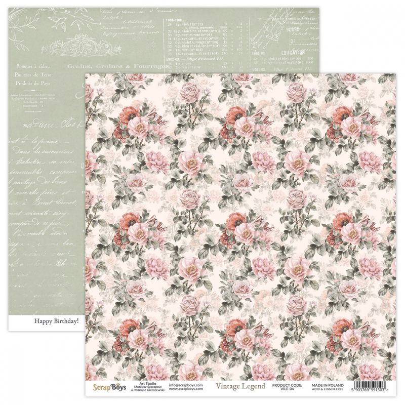 ScrapBoys - Vintage Legend - 12x12 - VILE-04