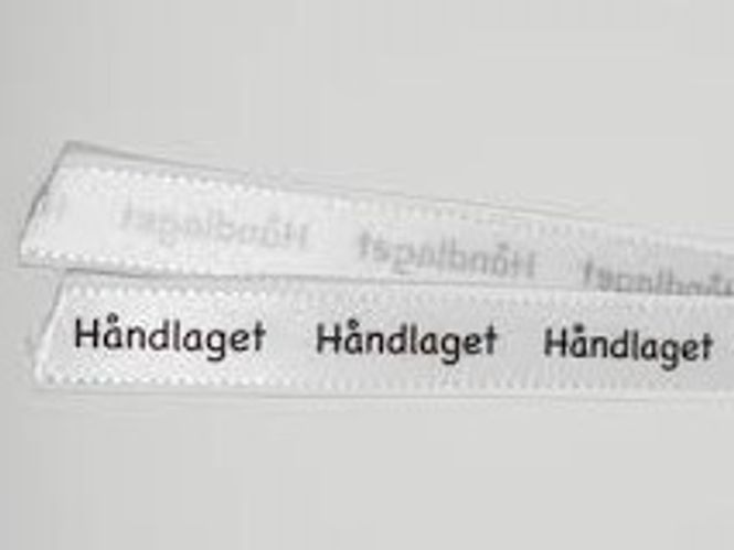 Hovedbilde Silkebånd - Håndlaget - Hvit - 16 mm - Metervare 