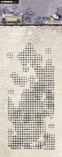 Studio Light - 720 - Stamp - Nature's Dream 2 - Grid Background
