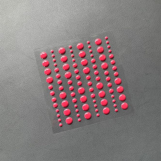 Hovedbilde Simple and Basic - SBA041 - Enamel Dots - Burgundy