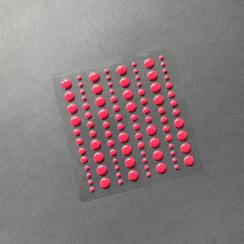 Simple and Basic - SBA041 - Enamel Dots - Burgundy