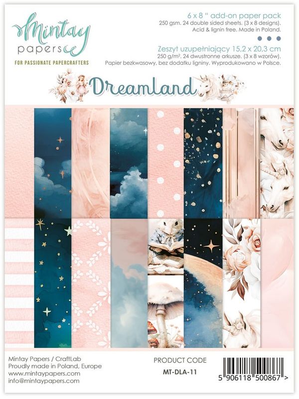 Mintay - DLA - 6x8 Add on Paper Pack - Dreamland