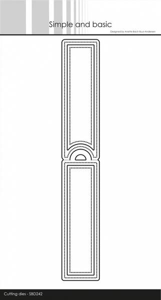 Simple and basic - Dies - SBD242 - Long narrorw tag with add-ons