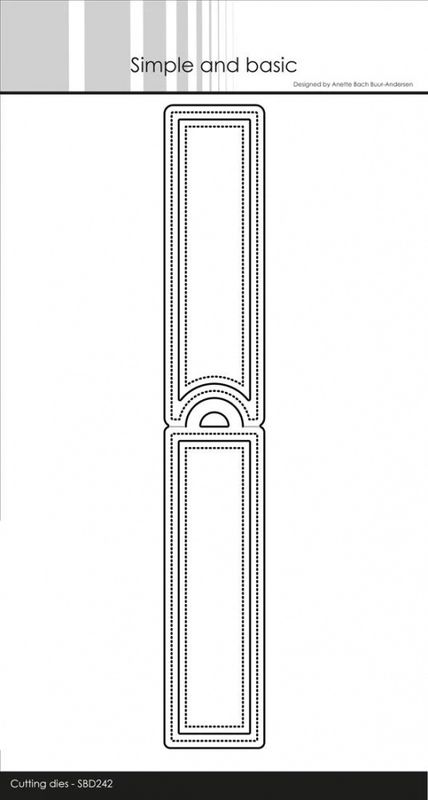 Simple and basic - Dies - SBD242 - Long narrorw tag with add-ons