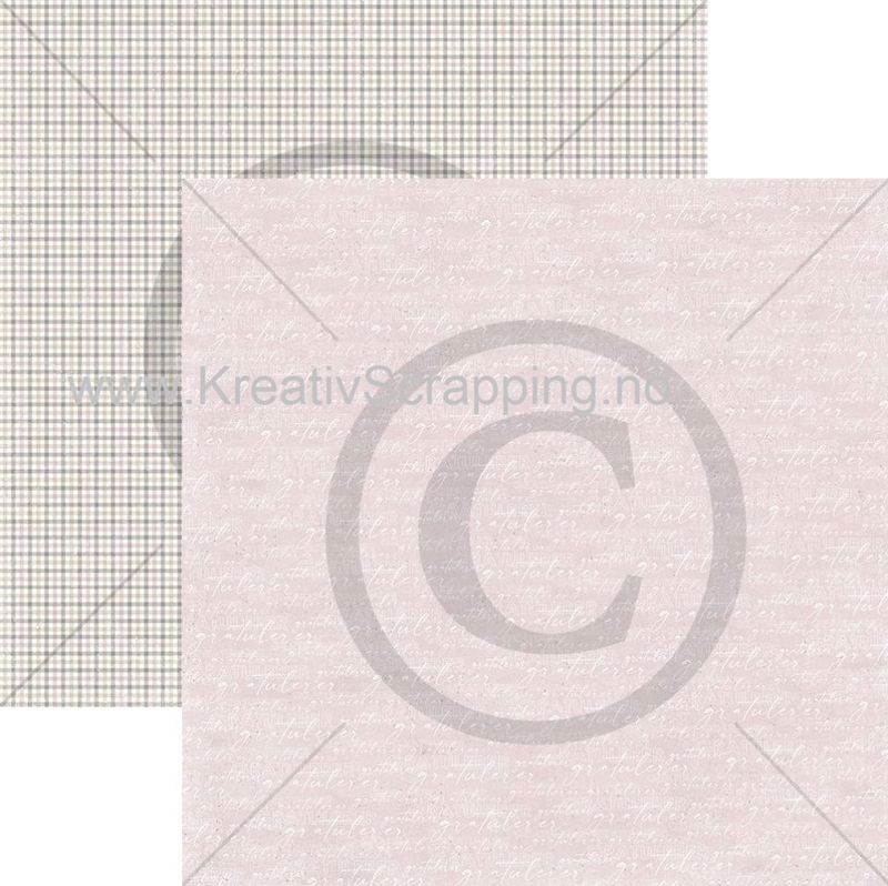 Papirdesign - 12x12 - PD 01061 - Verdifull - Gratulerer, rosa