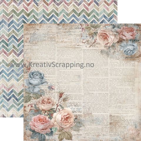 Hovedbilde Reprint - 12x12 - RP0740 - Quiet Moments - Faded Floral