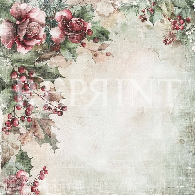 Hovedbilde Reprint - 12x12 - RP0650 - Xmas - Christmas Rose
