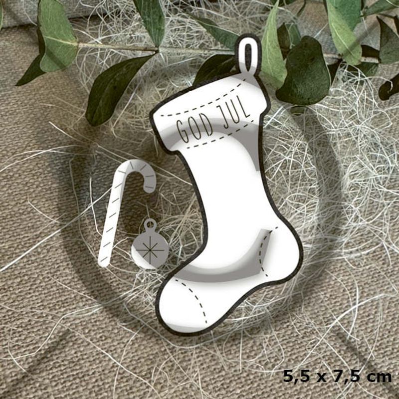 Papirdesign Dies PD 1494 - Julestrømpe 3