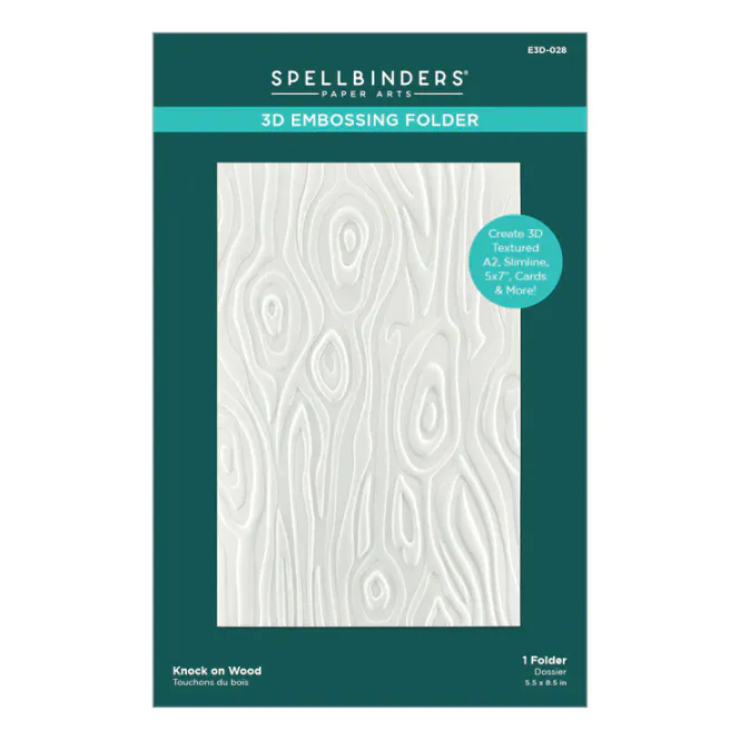 Hovedbilde Spellbinders - E3D-028 - 3D Embossing Folder - Knock on Wood