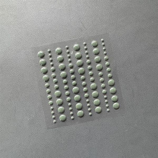 Simple and Basic - SBA039 - Enamel Dots - Moss Green