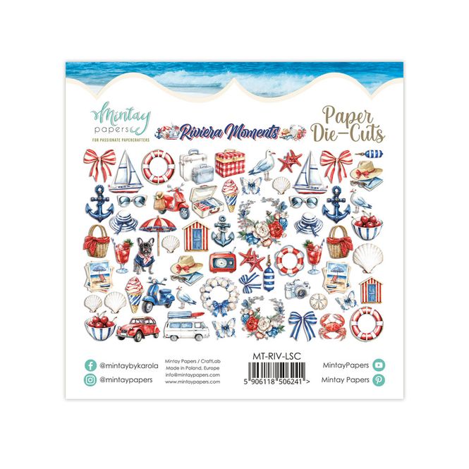 Hovedbilde Mintay - RIV - Riviera Moments - Paper Die-Cuts - 60 pcs