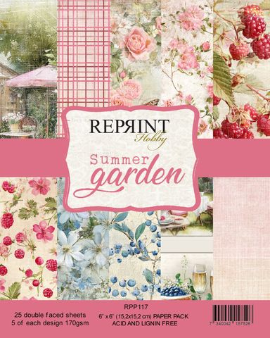 Hovedbilde Reprint - 6x6 - RPP117 - Summer Garden - Paper Pack