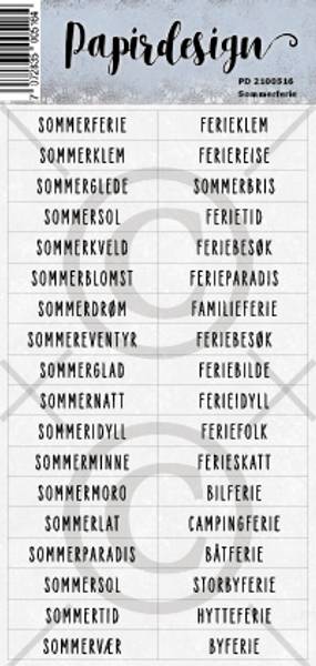 Papirdesign - Klistremerker - 2100516 - Sommerferie